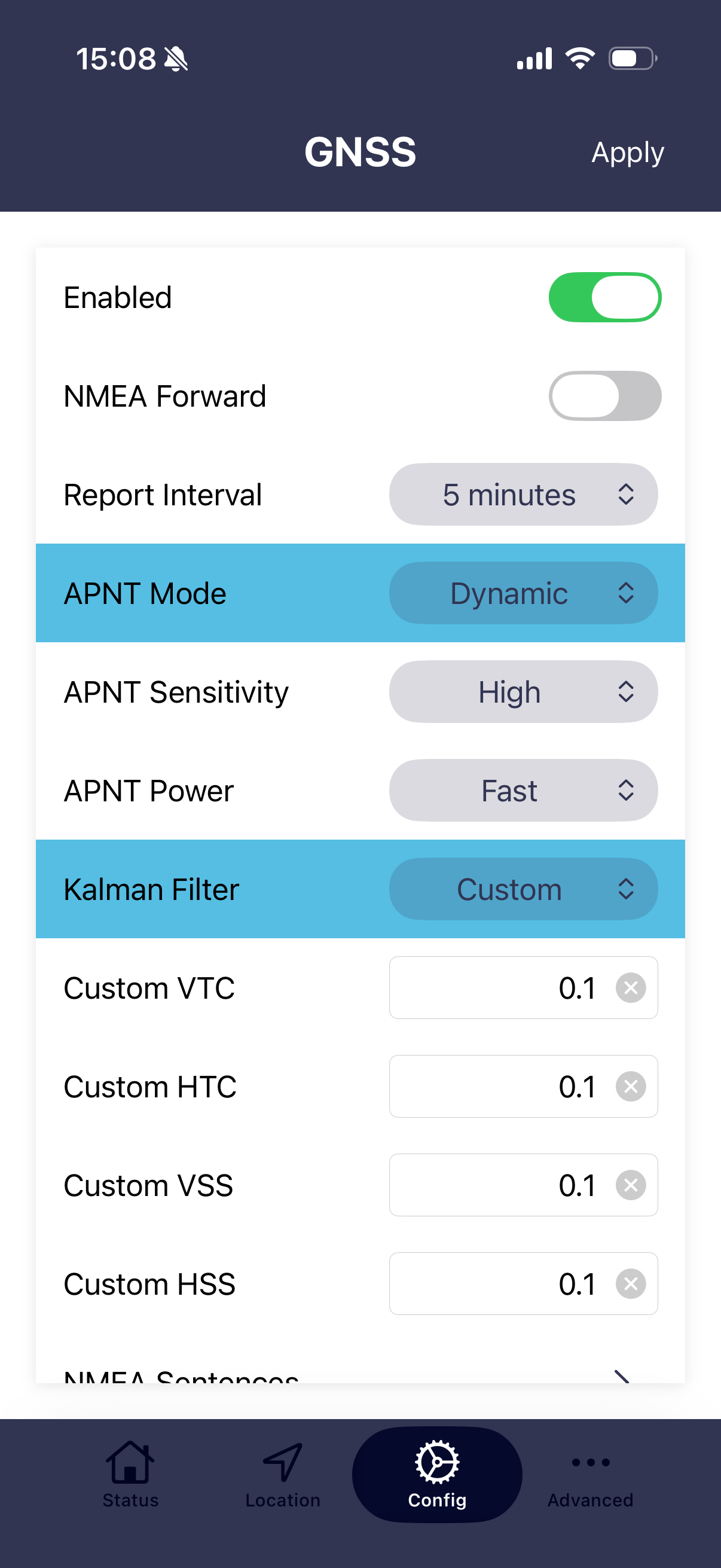 Custom Kalman