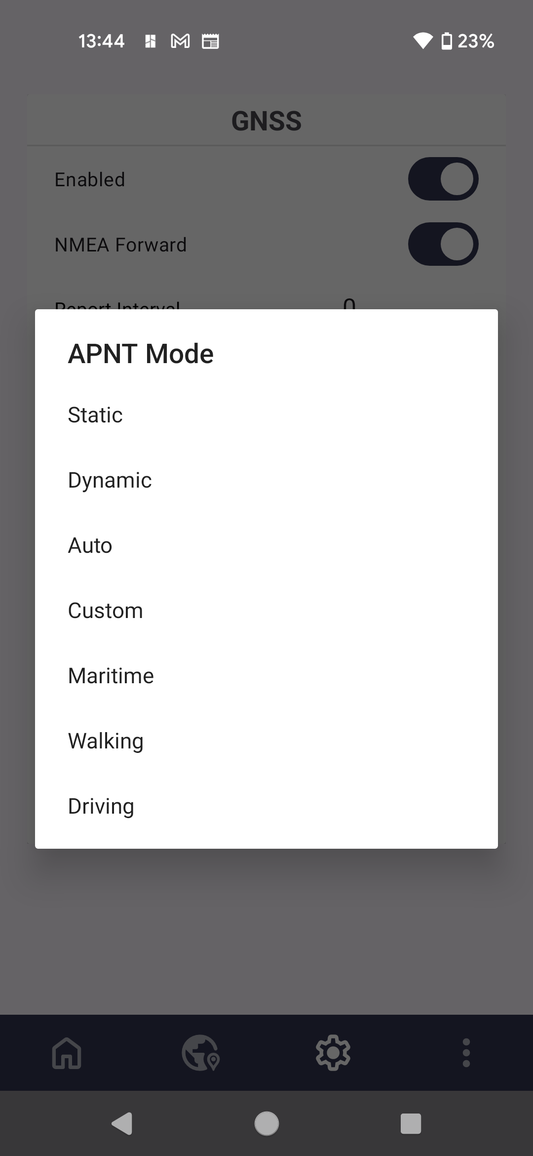 APNT mode