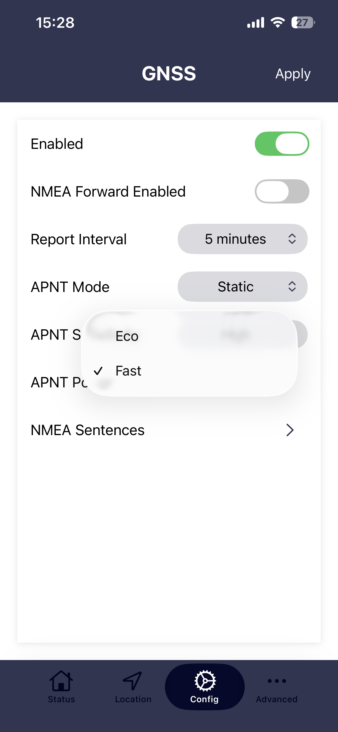 APNT power