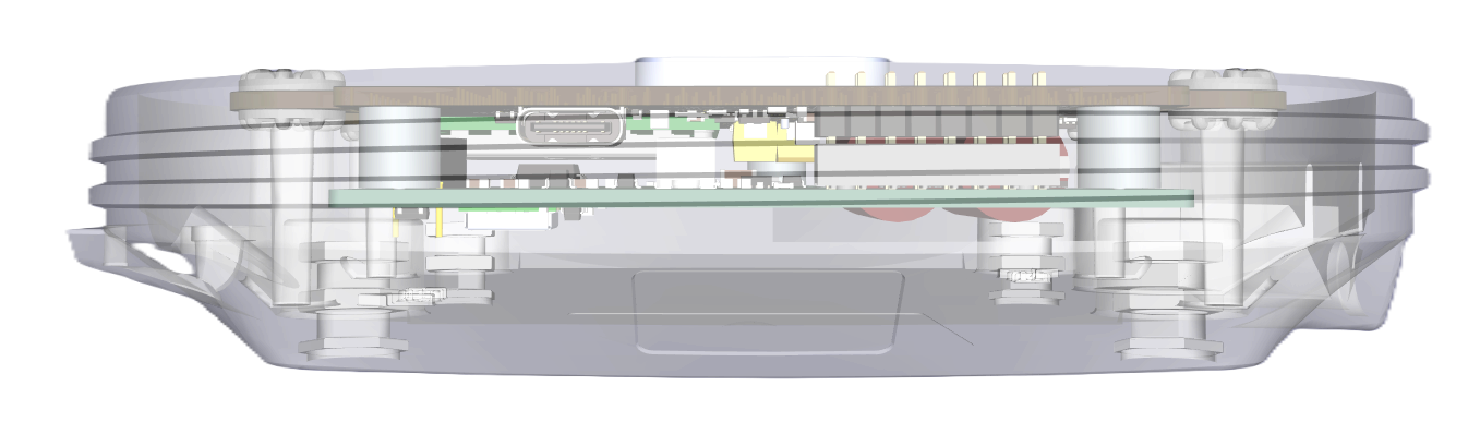 Through case side view